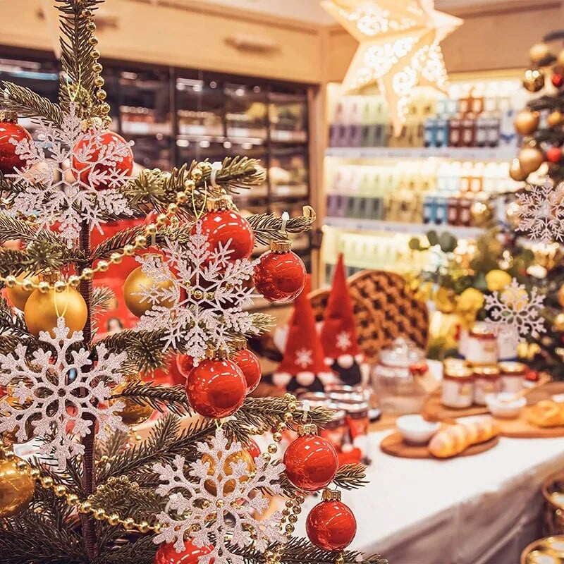 12 vnt. plastikinės snaigės netikros snaigės dirbtinis sniegas, pasidaryk pats, rankų darbo amatai, Kalėdų eglutės, papuošalai, papuošalai namams