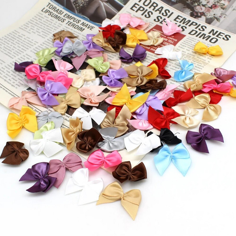 50 kom Ručne satenske vrpce Mašne Potrepštine za rukotvorine Dekoracija vjenčanja Pakiranje poklona Mašnice Šivanje pokrivala za glavu za rukotvorine DIY Božić