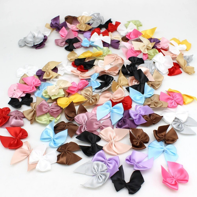 50 kom Ručne satenske vrpce Mašne Potrepštine za rukotvorine Dekoracija vjenčanja Pakiranje poklona Mašnice Šivanje pokrivala za glavu za rukotvorine DIY Božić