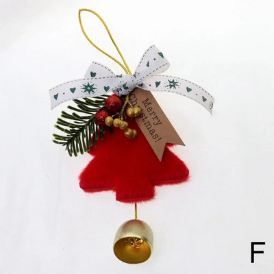 Új karácsonyi kellékek Ablak dekoráció Karácsonyfa dekoráció Dísz dekor Év Lóg Új karácsonyi harangok medál Y3q1