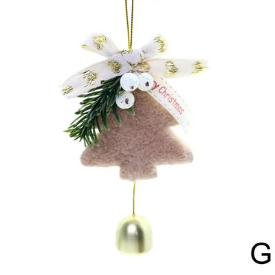 Új karácsonyi kellékek Ablak dekoráció Karácsonyfa dekoráció Dísz dekor Év Lóg Új karácsonyi harangok medál Y3q1