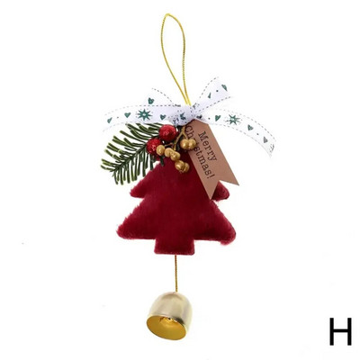 Új karácsonyi kellékek Ablak dekoráció Karácsonyfa dekoráció Dísz dekor Év Lóg Új karácsonyi harangok medál Y3q1
