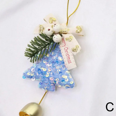 Új karácsonyi kellékek Ablak dekoráció Karácsonyfa dekoráció Dísz dekor Év Lóg Új karácsonyi harangok medál Y3q1