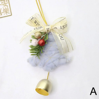 Új karácsonyi kellékek Ablak dekoráció Karácsonyfa dekoráció Dísz dekor Év Lóg Új karácsonyi harangok medál Y3q1