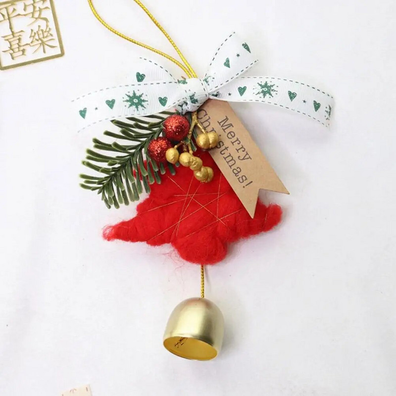 Új karácsonyi kellékek Ablak dekoráció Karácsonyfa dekoráció Dísz dekor Év Lóg Új karácsonyi harangok medál Y3q1