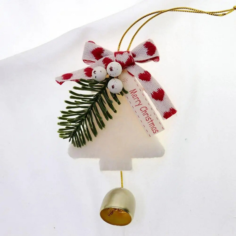 Új karácsonyi kellékek Ablak dekoráció Karácsonyfa dekoráció Dísz dekor Év Lóg Új karácsonyi harangok medál Y3q1