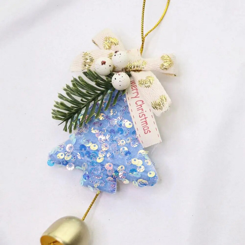 Új karácsonyi kellékek Ablak dekoráció Karácsonyfa dekoráció Dísz dekor Év Lóg Új karácsonyi harangok medál Y3q1