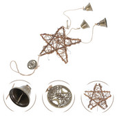 1Gb Fortune Bell Kulons Metāla zvana kulons Mājas dārzam Piekarināms zvana kulons