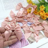 20/50 KOM 65*65 mm mašne od satenske vrpce Ukrasne mašne za pakiranja za rukotvorine Mali cvijet umotani s mašnom za ukras Ručni rad DIY