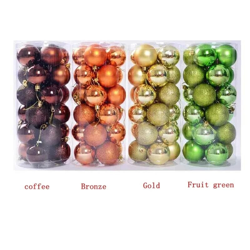 Jõulupallid Jõulupuukaunistused Jõulukaunistused 3cm/4cm/6cm/8cm Polüstüreenpall USA Uusaastakingitused Avaleht