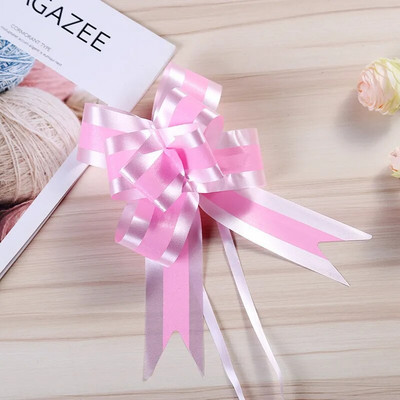 10gab Vienkrāsaina bantīte Ziemassvētku dāvanu iesaiņošana Ziedu Bow Bowknot Natal Noel Navidad loki amatniecības kāzu auto dekorēšanai