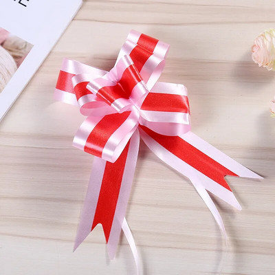 10gab Vienkrāsaina bantīte Ziemassvētku dāvanu iesaiņošana Ziedu Bow Bowknot Natal Noel Navidad loki amatniecības kāzu auto dekorēšanai