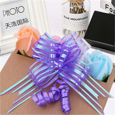 10gab Vienkrāsaina bantīte Ziemassvētku dāvanu iesaiņošana Ziedu Bow Bowknot Natal Noel Navidad loki amatniecības kāzu auto dekorēšanai