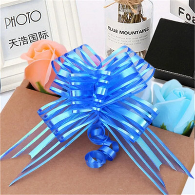 10gab Vienkrāsaina bantīte Ziemassvētku dāvanu iesaiņošana Ziedu Bow Bowknot Natal Noel Navidad loki amatniecības kāzu auto dekorēšanai