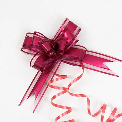 10gab Vienkrāsaina bantīte Ziemassvētku dāvanu iesaiņošana Ziedu Bow Bowknot Natal Noel Navidad loki amatniecības kāzu auto dekorēšanai