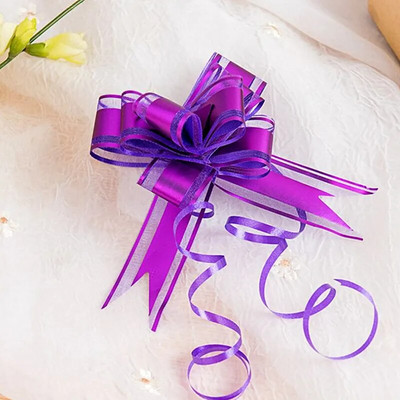 10gab Vienkrāsaina bantīte Ziemassvētku dāvanu iesaiņošana Ziedu Bow Bowknot Natal Noel Navidad loki amatniecības kāzu auto dekorēšanai