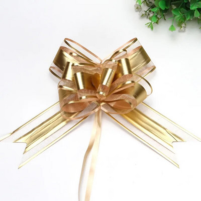 10gab Vienkrāsaina bantīte Ziemassvētku dāvanu iesaiņošana Ziedu Bow Bowknot Natal Noel Navidad loki amatniecības kāzu auto dekorēšanai