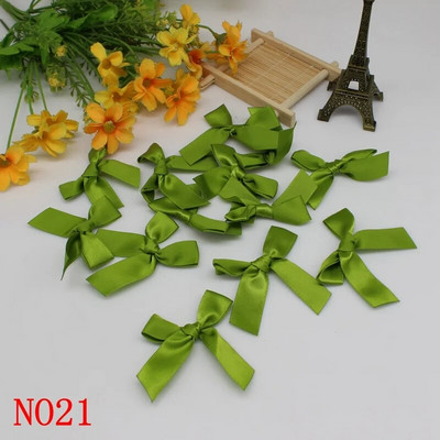 50PCS 5*5CM vrpce mašne jednobojne poliesterske satenske vrpce mašne cvijet za rukotvorine ručno rađene dekoracije potrepštine za zabave