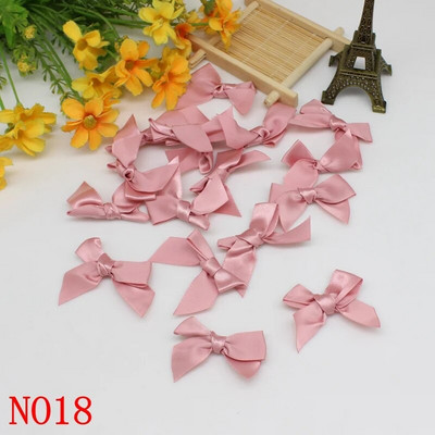 50PCS 5*5CM vrpce mašne jednobojne poliesterske satenske vrpce mašne cvijet za rukotvorine ručno rađene dekoracije potrepštine za zabave