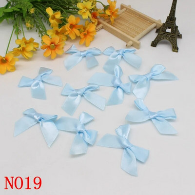 50PCS 5*5CM vrpce mašne jednobojne poliesterske satenske vrpce mašne cvijet za rukotvorine ručno rađene dekoracije potrepštine za zabave