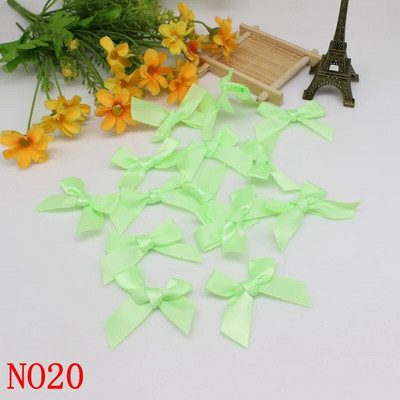 50PCS 5*5CM vrpce mašne jednobojne poliesterske satenske vrpce mašne cvijet za rukotvorine ručno rađene dekoracije potrepštine za zabave