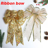 Karácsonyi szalag csípős nagy vászon csokor karácsonyfadísz csokor függő függő karácsonyi parti díszek