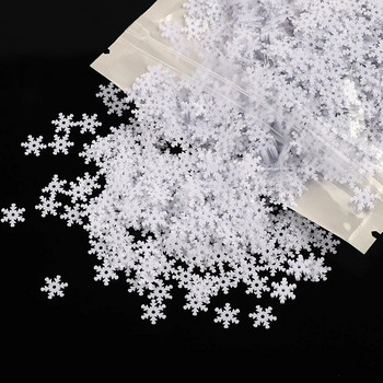 20g 8mm Glitter Χριστουγεννιάτικες νιφάδες χιονιού πούλιες Κομφετί τεχνητά στολίδια χιονιού Χριστουγεννιάτικη διακόσμηση για το σπίτι Navidad 2022 Natal