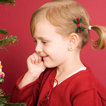 30 τμχ Χριστουγεννιάτικες σατέν κορδέλα Φιόγκοι Χειροποίητοι DIY Διακόσμηση συσκευασίας δώρου Φιόγκος Craft Καλά Χριστούγεννα Αξεσουάρ μαλλιών Χριστούγεννα Πρωτοχρονιά Navidad