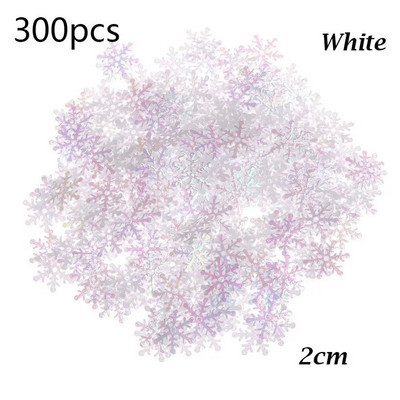 100/200/300Gb Ziemassvētku rotājums Sniegpārsliņa Ziemassvētku dzimšanas dienas ballīte Kāzu dekors Roku darbs Mājas Dekors Krāsaini Mirdzoši Dāvanas