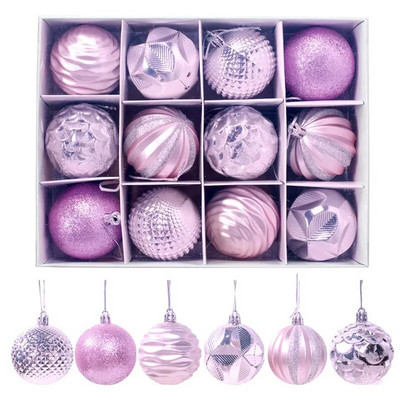 5,5 cm veľká vianočná guľa, červené zlato, vianočný stromček, závesné ozdoby, dekorácie, prívesok, vianočná párty dekorácia 2023