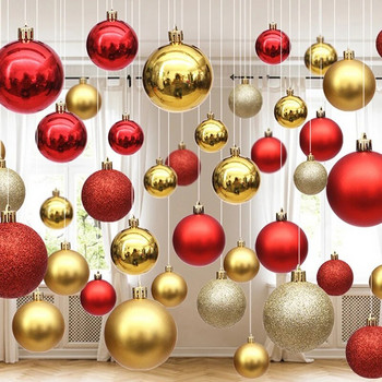 1 кутия Коледни топки Орнаменти за коледна елха Топка Коледно висящо дърво Висулки Декор за парти в дома 2023 г. Подарък за Нова година Noel Navidad