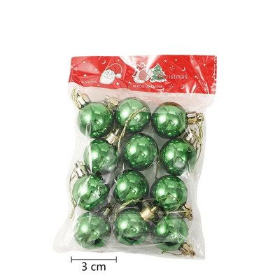 1 kutija Božićne kuglice Ukrasi za božićno drvce Kuglica Božićno viseće drvce Privjesci Dekoracija za kućnu zabavu Novogodišnji dar 2023. Noel Navidad