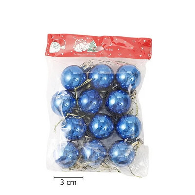 1 kutija Božićne kuglice Ukrasi za božićno drvce Kuglica Božićno viseće drvce Privjesci Dekoracija za kućnu zabavu Novogodišnji dar 2023. Noel Navidad