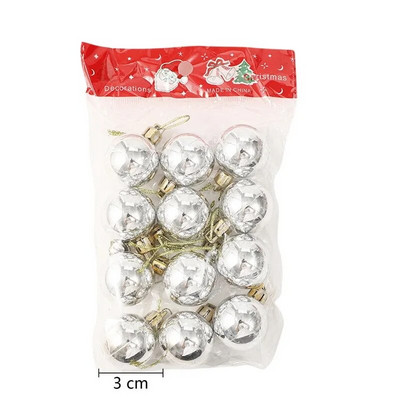 1 kutija Božićne kuglice Ukrasi za božićno drvce Kuglica Božićno viseće drvce Privjesci Dekoracija za kućnu zabavu Novogodišnji dar 2023. Noel Navidad