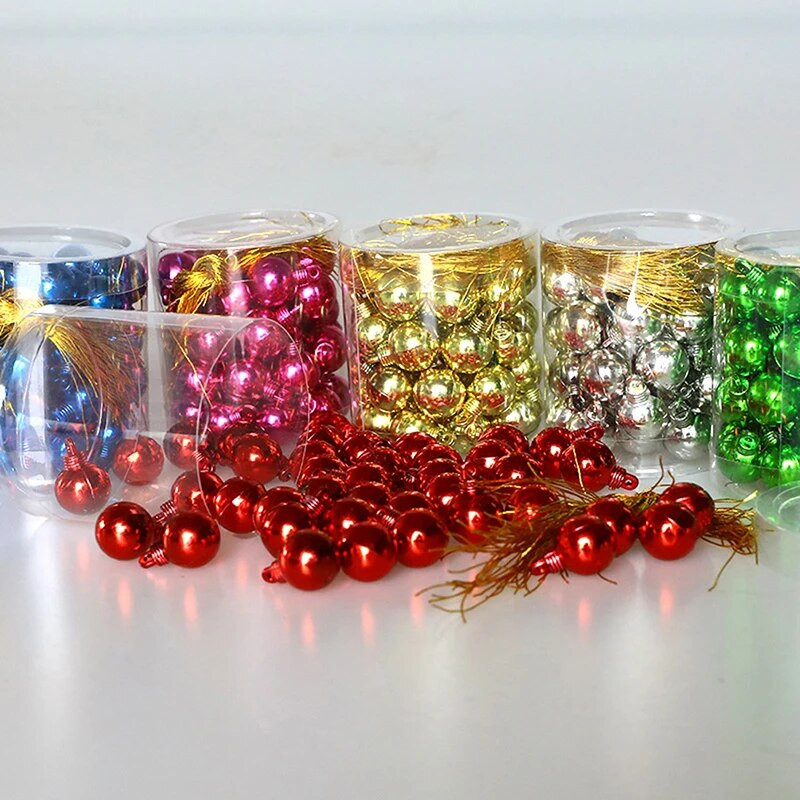 1 kutija Božićne kuglice Ukrasi za božićno drvce Kuglica Božićno viseće drvce Privjesci Dekoracija za kućnu zabavu Novogodišnji dar 2023. Noel Navidad