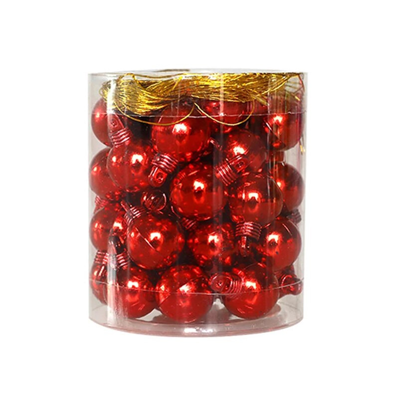 1 kutija Božićne kuglice Ukrasi za božićno drvce Kuglica Božićno viseće drvce Privjesci Dekoracija za kućnu zabavu Novogodišnji dar 2023. Noel Navidad