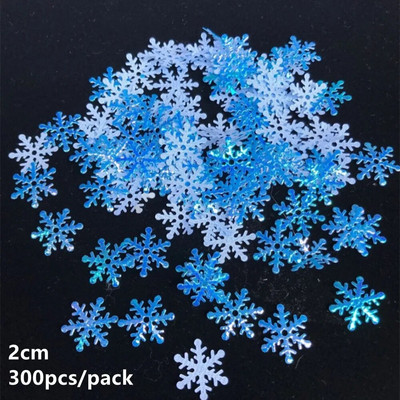 200/300db Mesterséges hópelyhek dekoráció Jégkirálynő Fagyasztott karácsonyi dekoráció otthoni esküvői bulira Xmas Natal Navidad dekor