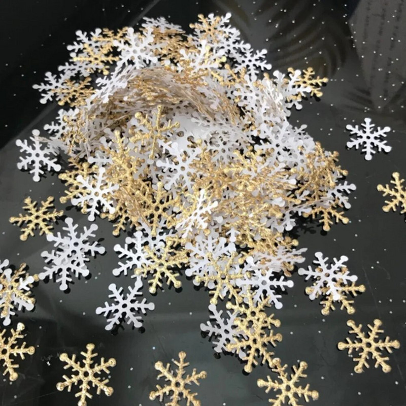 200/300db Mesterséges hópelyhek dekoráció Jégkirálynő Fagyasztott karácsonyi dekoráció otthoni esküvői bulira Xmas Natal Navidad dekor