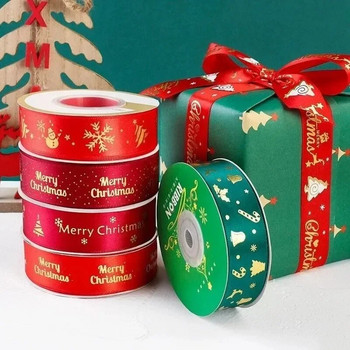 Χριστουγεννιάτικη Σειρά Κορδέλα 25yards/ρολό 10mm 25mm τυπωμένες κορδέλες για DIY Χριστουγεννιάτικο Δέντρο Διακόσμηση κέικ Μπουκέτο Διακόσμηση συσκευασίας δώρου