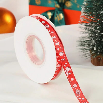 Božićna serija vrpca 25 jardi/rola 10 mm 25 mm otisnute vrpce za DIY božićno drvce Poklon kutija Dekoracija Buket torte Dekoracija poklon pakiranja