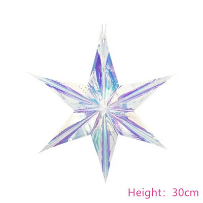 Neonski film 3D umjetne snježne pahulje Girlande Božićni ukrasi za dom Zima Frozen Party Snježni dekor Navidad Ornament Kerst