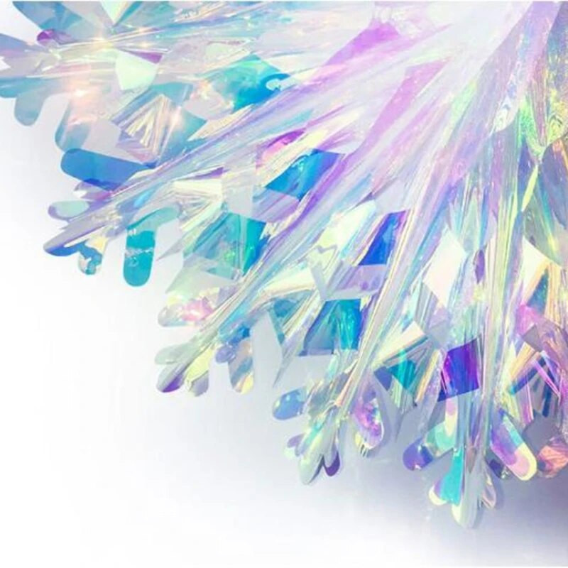 Neonski film 3D umjetne snježne pahulje Girlande Božićni ukrasi za dom Zima Frozen Party Snježni dekor Navidad Ornament Kerst