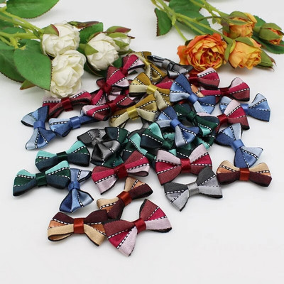 30gab. Laços artesanato lentes bantes DIY matu sprādzes bantītes rotājumi apģērbu dekorēšana bērnu tauriņa mini bantīte