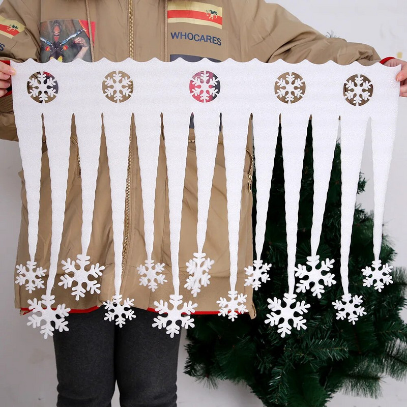 2 tk/partii jõuluvahust lumehelves külmutatud kaunistus jääriba lumehelbe jõulukaunistus kodu talviseks peokaunistuseks