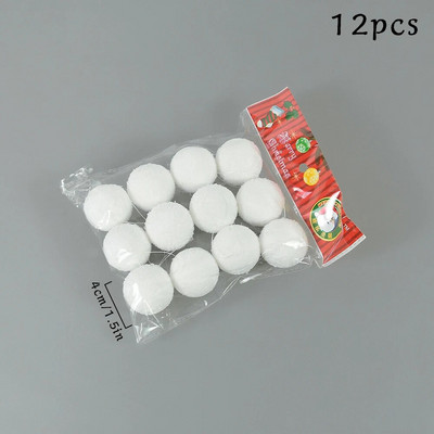 6/12 kom Bijela pjenasta božićna kuglica Viseći ukrasi za božićno drvce Ukrasi za vjenčanje i božićnu zabavu Nova godina Dječji pokloni Oprema za rukotvorine