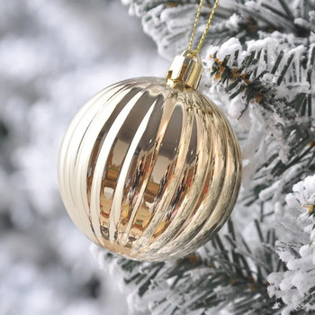 4 см 36 бр. Блестящи коледни топки Розово злато Червено коледно дърво Висящи топки Висулки Коледна украса за дома Нова година 2023 Navidad