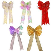 LED mašne Božićni ukrasi Velika žičana mašna od tkanine s LED svjetlima za DIY vijence Božićno drvce Zamatanje darova