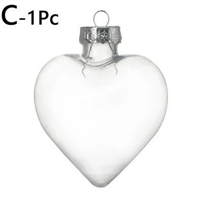 Prozirni privjesci od snježne kugle za božićno uređenje Božićno drvce Kućni vanjski ukrasi u obliku pada Viseći privjesci Izrada DIY kuglica