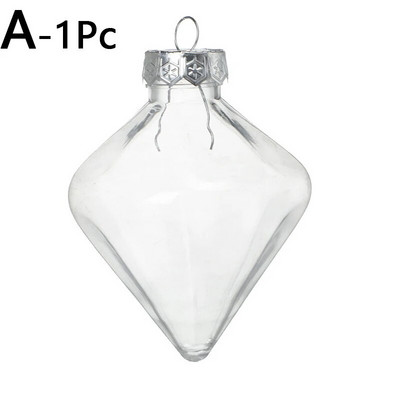 Prozirni privjesci od snježne kugle za božićno uređenje Božićno drvce Kućni vanjski ukrasi u obliku pada Viseći privjesci Izrada DIY kuglica