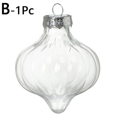 Prozirni privjesci od snježne kugle za božićno uređenje Božićno drvce Kućni vanjski ukrasi u obliku pada Viseći privjesci Izrada DIY kuglica